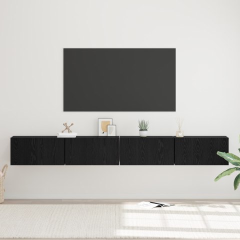 ZESTAW SZAFEK RTV 4 PCS DĄB CZARNY ŚREDNI 30X 60X 30.5CM