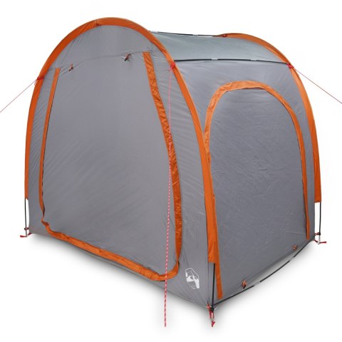 NAMIOT DO PRZECHOWYWANIA ROWERÓW Z DACHEM SZARY I POMARAŃCZOWY