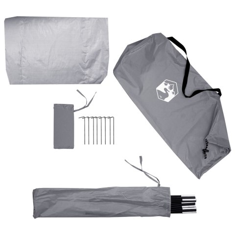 NAMIOT DO PRZECHOWYWANIA ROWERÓW Z DACHEM SZARY I POMARAŃCZOWY