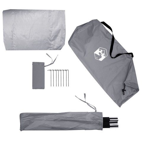 NAMIOT NA ZAPLECZE SZARY I POMARAŃCZOWY 210X90X174CM