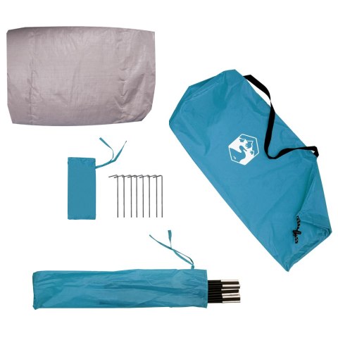 NAMIOT NA ZAPLECZE Z DACHEM NIEBIESKI 210X90X174CM