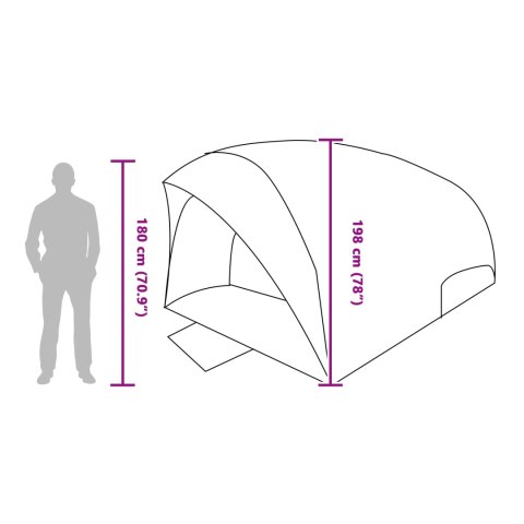 DUŻY NAMIOT 6 OS WODOPODPORNY TAFTA E-PORT HAK NA LAMPĘ WENTYLACJA TORBA 410CM