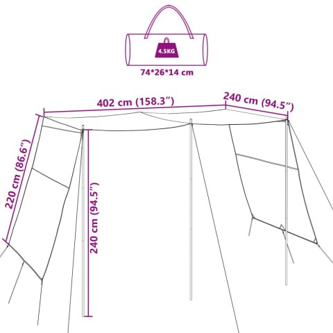 NAMIOT WODOODPORNY 302X240X240CM