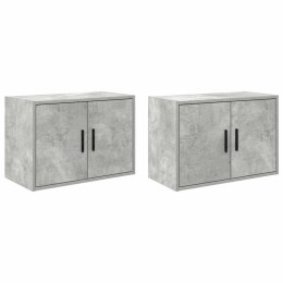 GARAŻOWE SZAFKI ŚCIENNE 2 SZT. BETON SZARY