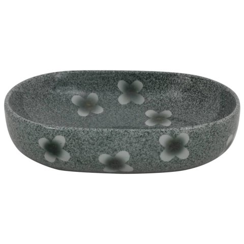 UMYWALKA NABLATOWA NIEBIESKA OWALNA 59X40X14CM CERAMICZNA