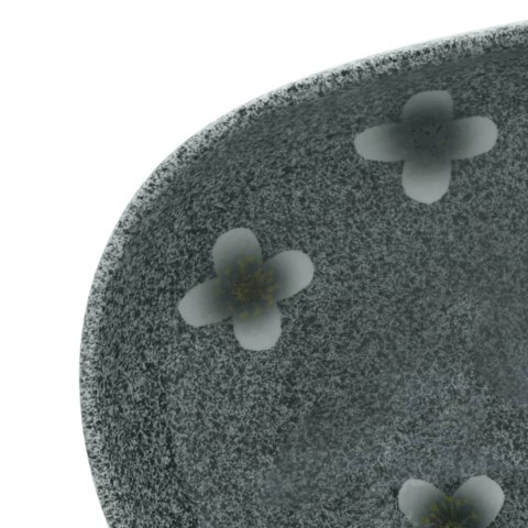 UMYWALKA NABLATOWA NIEBIESKA OWALNA 59X40X14CM CERAMICZNA