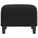 PODNÓŻEK CZARNY 60X50X41CM SZTUCZNA SKÓRA