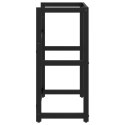 STELAŻ POD UMYWALKĘ CZARNY 59X38X83CM ŻELAZNY