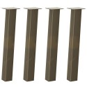 NOGI DO STOŁU KONSOLOWEGO 4 SZT. NATURALNA STAL 72CM STAL