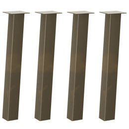 NOGI DO STOŁU KONSOLOWEGO 4 SZT. NATURALNA STAL 72CM STAL