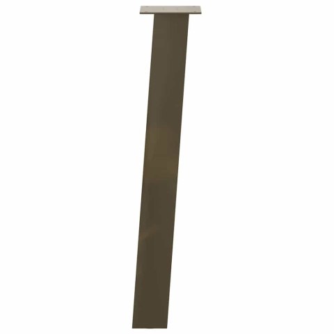 NOGI DO STOŁU KONSOLOWEGO 4 SZT. NATURALNA STAL 72CM STAL