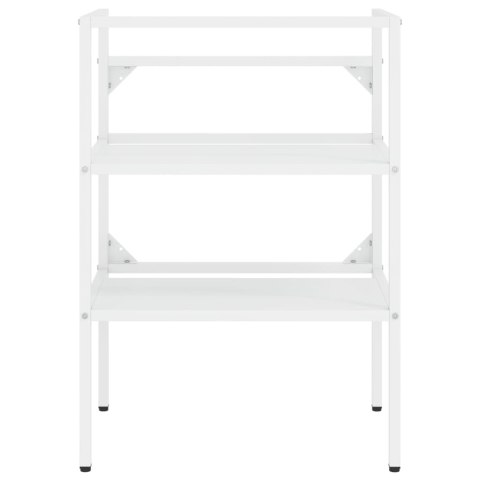 STELAŻ Z WBUDOWANĄ UMYWALKĄ BIAŁY ŻELAZNY