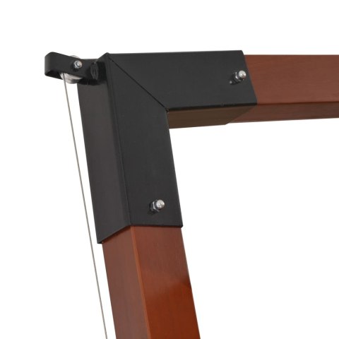 WISZĄCY PARASOL Z DREWNIANYM SŁUPKIEM 400X300CM TAUPE