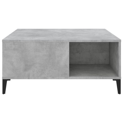 STOLIK KAWOWY SZAROŚĆ BETONU 80X80X36,5CM