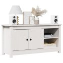 SZAFKA POD TELEWIZOR BIAŁA 103X36,5X52CM DREWNO SOSNOWE