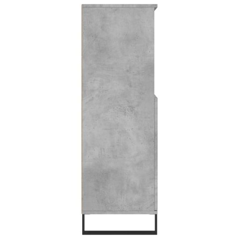 WYSOKA SZAFKA SZAROŚĆ BETONU 60X36X110CM