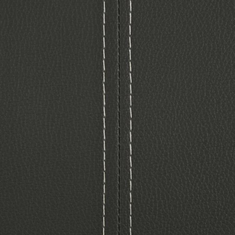 KRZESŁA STOŁOWE WSPORNIKOWE 2 SZT. SZARE SZTUCZNA SKÓRA