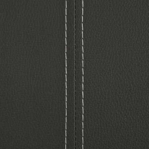 KRZESŁA STOŁOWE WSPORNIKOWE 6 SZT. SZARE SZTUCZNA SKÓRA