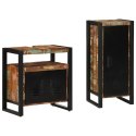 ZESTAW MEBLI ŁAZIENKOWYCH Z PÓŁKĄ 2 SZT. LITE ODZYSKANE DREWNO