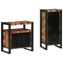 ZESTAW MEBLI ŁAZIENKOWYCH Z PÓŁKĄ 2 SZT. LITE ODZYSKANE DREWNO