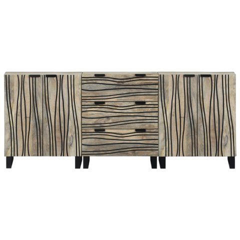 ZESTAW MEBLI ŁAZIENKOWYCH 3 SZT. BIAŁY 180X33X75CM