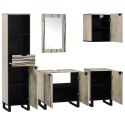 VidaXL Zestaw mebli łazienkowych 5 pcs Orzechowy brąz 38 x 33 x 160 cm