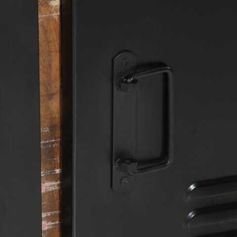 ZESTAW MEBLI ŁAZIENKOWYCH Z PÓŁKĄ 3 SZT. LITE ODZYSKANE DREWNO