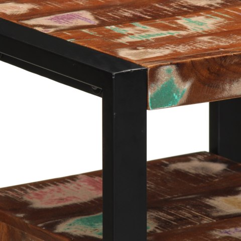 ZESTAW MEBLI ŁAZIENKOWYCH Z PÓŁKĄ 3 SZT. LITE ODZYSKANE DREWNO