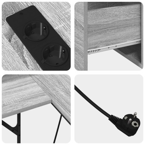 BIURKO SZARY SONOMA 182X101X87.5CM