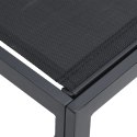 ZESTAW SOF NA OGRÓD 7 PCS CZARNY 353X 141.5X 71CM ALUMINIUM