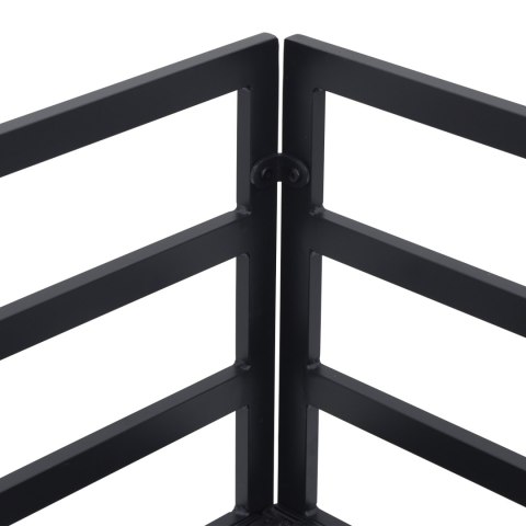 ZESTAW SOF NA OGRÓD 7 PCS CZARNY 353X 141.5X 71CM ALUMINIUM