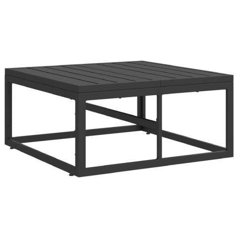 ZESTAW SOF NA OGRÓD 7 PCS CZARNY 70X 70X 32CM ALUMINIUM