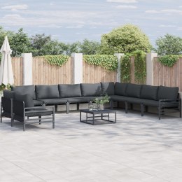 ZESTAW SOF NA OGRÓD 11 PCS ANTRACYT STAL