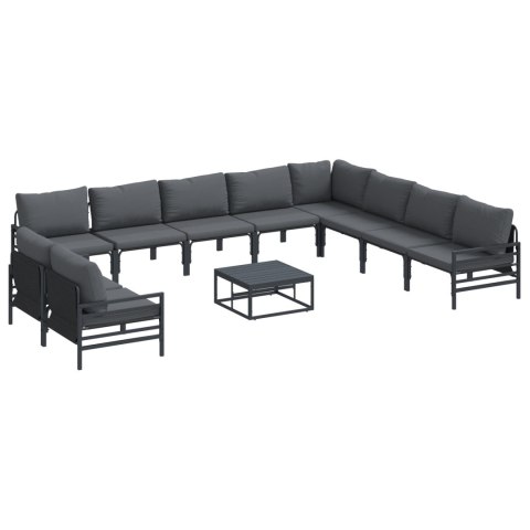 ZESTAW SOF NA OGRÓD 11 PCS ANTRACYT STAL