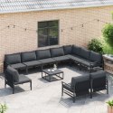 ZESTAW SOF NA OGRÓD 11 PCS ANTRACYT STAL