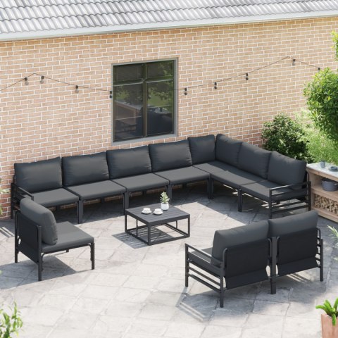 ZESTAW SOF NA OGRÓD 11 PCS ANTRACYT STAL