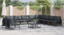 ZESTAW SOF NA OGRÓD 11 PCS ANTRACYT STAL