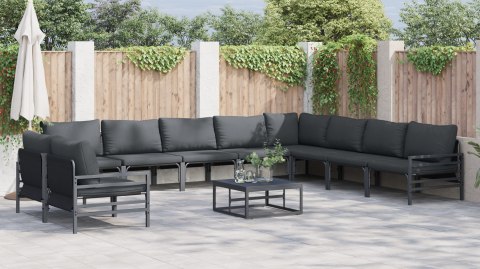 ZESTAW SOF NA OGRÓD 11 PCS ANTRACYT STAL