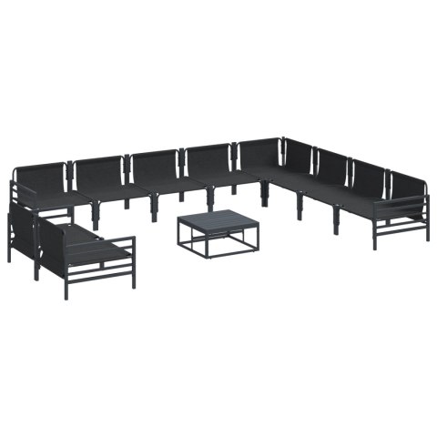 ZESTAW SOF NA OGRÓD 11 PCS ANTRACYT STAL