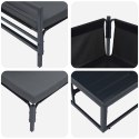 ZESTAW SOF NA OGRÓD 11 PCS ANTRACYT STAL
