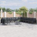 ZESTAW SOF NA OGRÓD 11 PCS ANTRACYT STAL