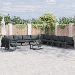 ZESTAW SOF NA OGRÓD 11 PCS ANTRACYT STAL