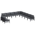 ZESTAW SOF NA OGRÓD 11 PCS ANTRACYT STAL