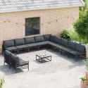 ZESTAW SOF NA OGRÓD 11 PCS ANTRACYT STAL