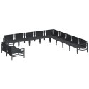 ZESTAW SOF NA OGRÓD 11 PCS ANTRACYT STAL