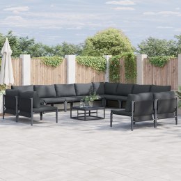 VidaXL Zestaw Sof na Ogród 13 pcs Antracytowy Stal