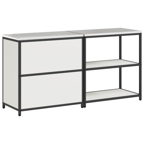 ZESTAW DO PRZECHOWYWANIA W KUCHNI 2 SZT. BIAŁY 150X50X92CM