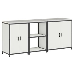 ZESTAW PRZECHOWYWANIA W KUCHNI 3 SZT. BIAŁY 210X50X92CM