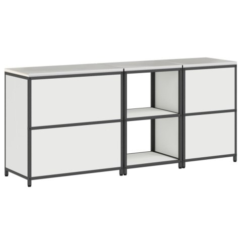 ZESTAW PRZECHOWYWANIA W KUCHNI 3 SZT. BIAŁY 210X50X92CM