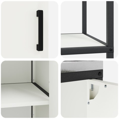 ZESTAW PRZECHOWYWANIA W KUCHNI 3 SZT. BIAŁY 210X50X92CM